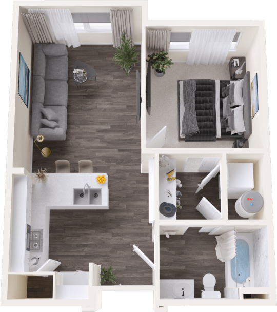 Apartment Floorplans in Jackson, Wyoming Sagebrush Apartments